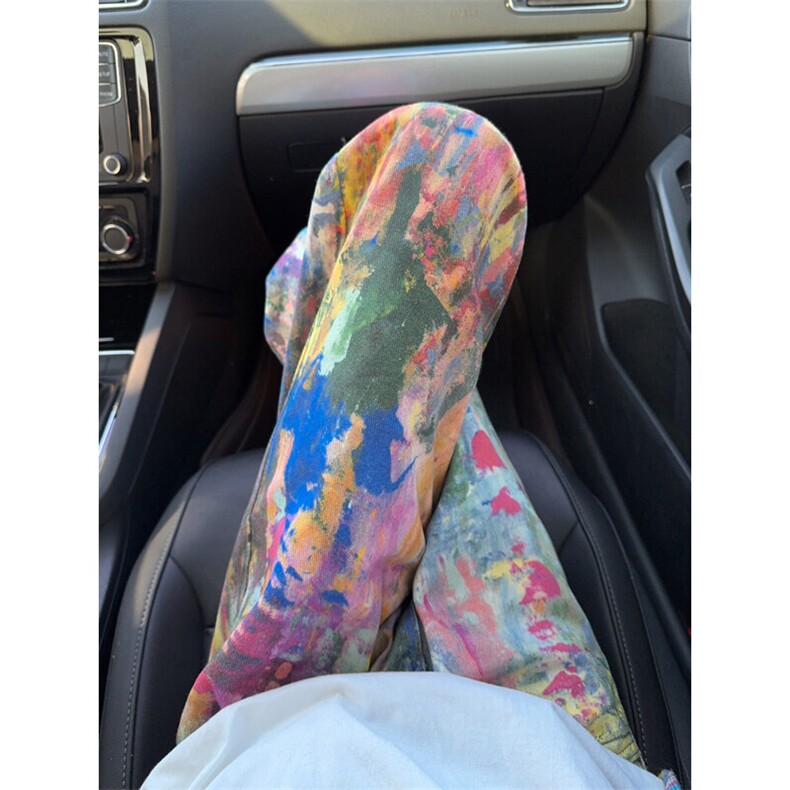 B221美式ins高街暗黑宽松直筒3D印花牛仔裤LK25431-特P50控88，男装牛仔裤，电商B221