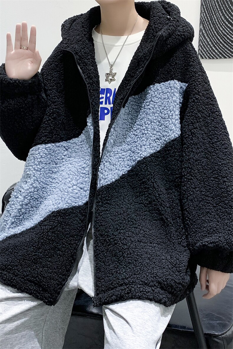 冬装羊羔毛宽松休闲中性情侣棉衣外套上衣男装女装棉袄DM71-P95,男装棉衣,电商D321-1