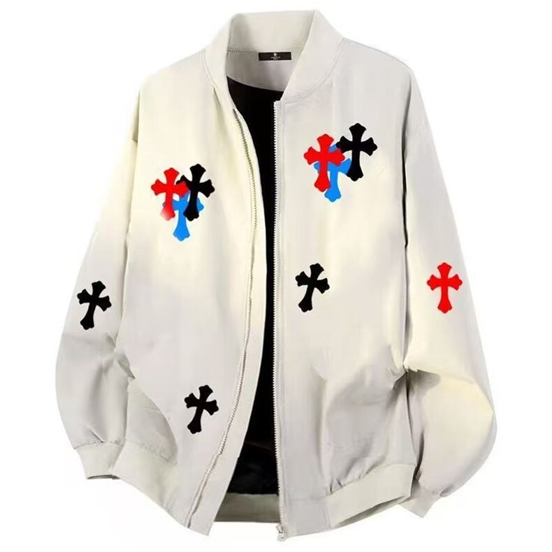 美式飞行夹克棒球服男春秋新款高街潮印花外套潮牌百搭HH119P39，男装夹克，星座1013-5