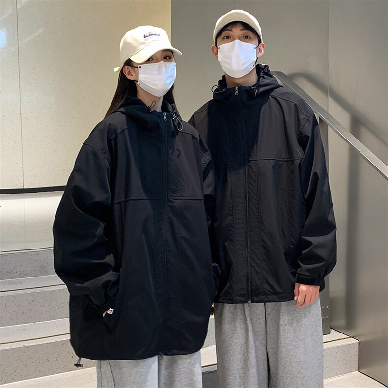 2023放水防风冲锋衣夹克情侣宽松潮牌外套2355TP75,男装夹克,电商A309