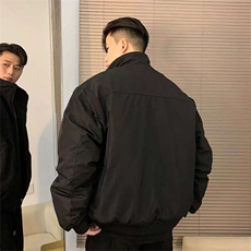 黑色直筒加绒卫裤男春秋季垂坠感高级感裤子弯刀美式运动休闲长裤，男装夹克，星座508（原C305）