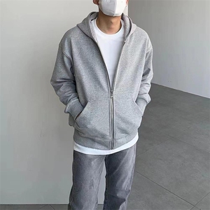 抖音得物品质二开26春装男女美式高街结构双拉链开衫卫衣外套图片