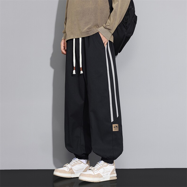 运动裤子男款2025秋季束口阔腿裤高级感垂感休闲长裤Q29160-特P30，女装休闲裤，星座610（原A335）