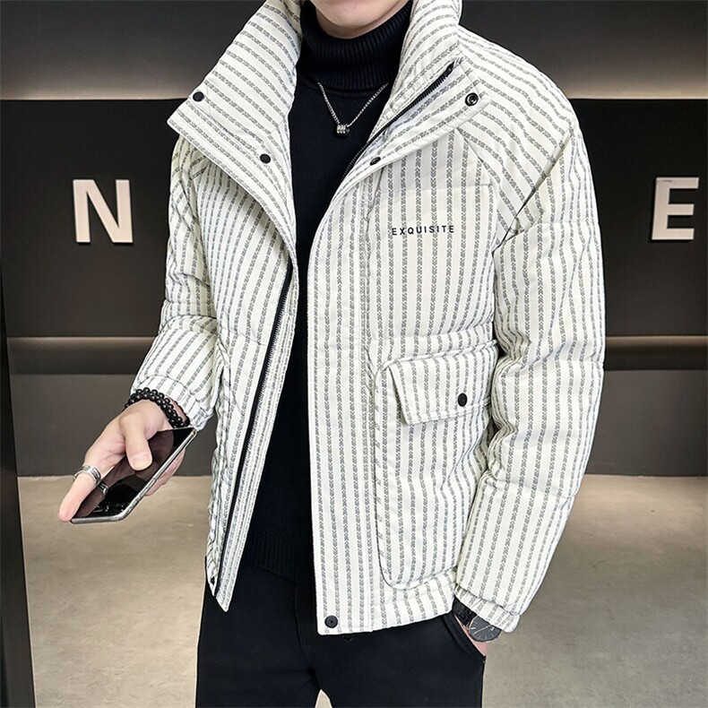 标50白鸭绒带报告男装羽绒服皮羽绒外套C317-Y830-P295,男装羽绒服,电商C317