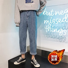 牛仔裤男秋冬季潮大码休闲裤子加绒特价N901P25，男装牛仔裤，星座1116-2