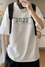 ！2022夏季新款男士纯宽松短袖T恤百搭潮流体恤T2256P25，男装T恤，电商B220