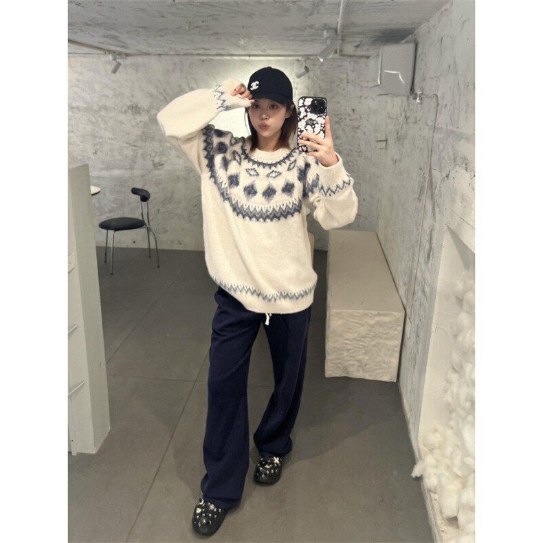 【有货】MY369CC-特P65费尔岛圣诞毛衣男女情侣装针织衫外套,男装针织衫/毛衣,星座1007（原301D）