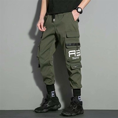 束脚工装裤男夏季学生薄款休闲长裤韩版百搭小脚潮裤KK364-P40，男装工装外套，星座911-3