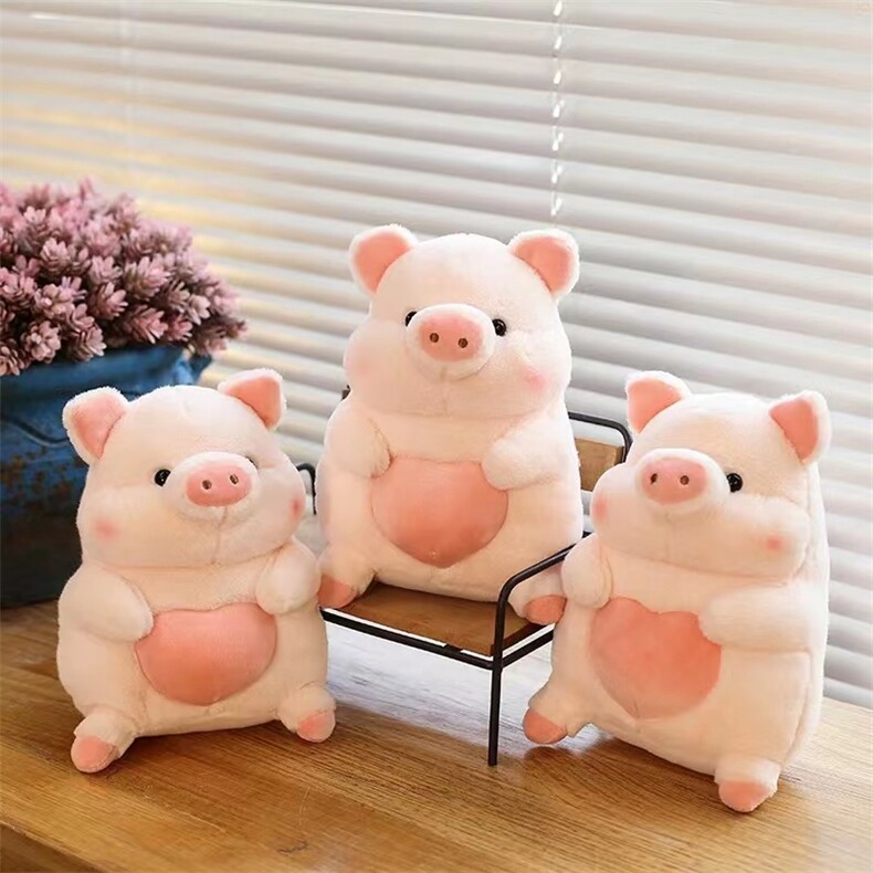 爱心猪（十个起售），泽弘毛绒玩具