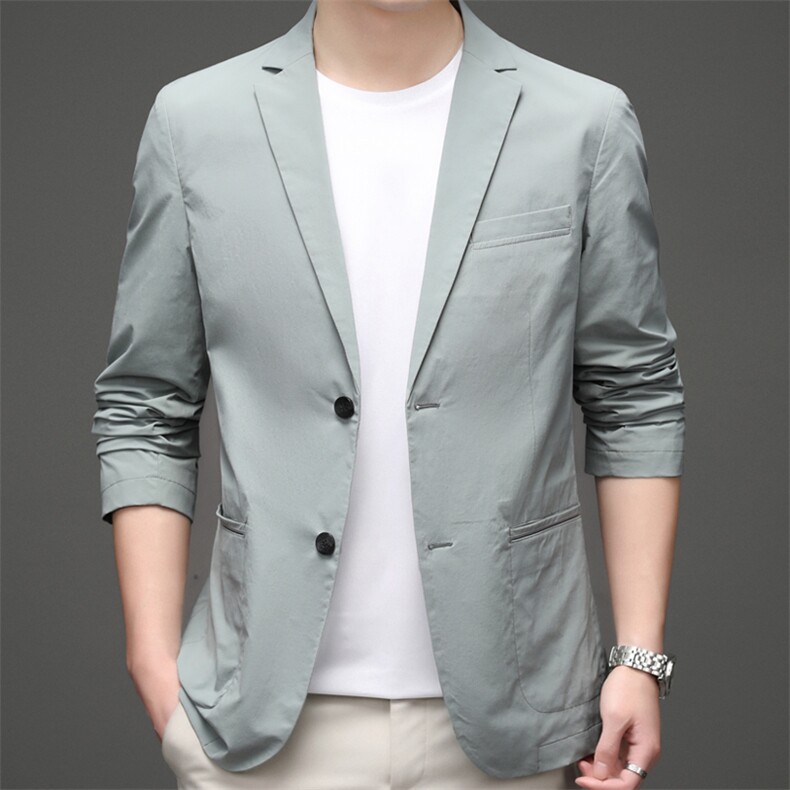 春秋季商务休闲西服男2023秋装便西外套中年男士新款上衣西装图片