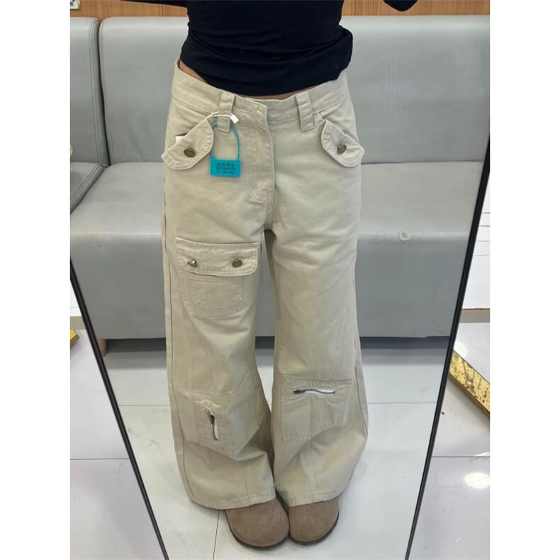 网图现货美式设计感多口袋工装牛仔裤RN879-P60,男装牛仔裤,星座1005-4