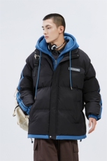 潮牌无影墙新款织带连帽棉服潮流保暖棉衣M082-P100控139，男装棉衣，星座717