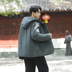 风连帽棉衣2025新款复古唐装外套男款冬季保暖棉服1218-p148，男装棉衣，电商A016