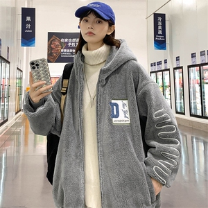 2024冬上新中性加绒保暖棉衣羊羔绒连帽外套男女 992-P110控价158图片