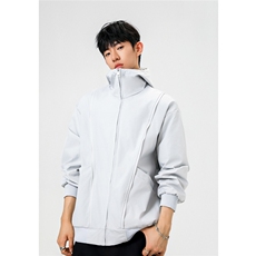 可二开拉链装饰解构大码M-5XL夹克男聚酯纤维JK78092P69控108，男装夹克，星座226-1