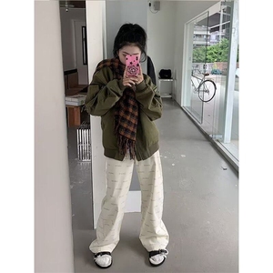 DH331-P60秋款美式飞行夹克男潮牌棒球服工装情侣外套-网图大货