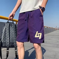 裤子男款夏季短裤男士2025新款潮牌薄款宽松五分裤外穿运动休闲裤，男装休闲裤，电商B212（原钱塘6029）