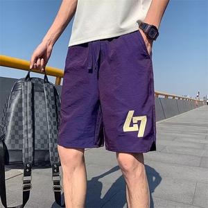 裤子男款夏季短裤男士2025新款潮牌薄款宽松五分裤外穿运动休闲裤图片