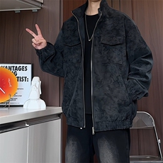PY5071/P85秋装新款宽松皮衣皮夹克男休闲百搭潮流痞帅上衣外套，男装夹克，电商A141