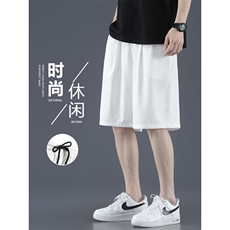 夏季薄款冰丝速干五分裤直筒宽松运动裤休闲裤DK516-特批-15，男装牛仔裤，星座718-1