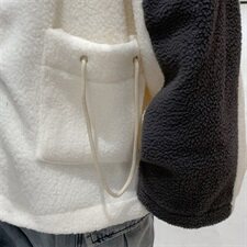港风秋冬男加厚羊羔毛拼色大口袋卫衣休闲外套M882，男装卫衣，星座1013-1