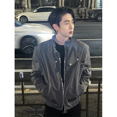 《自拍图》可拆短外套宽松型潮流气质男流行长袖新款HW168-P78，女装短外套，星座1109-4