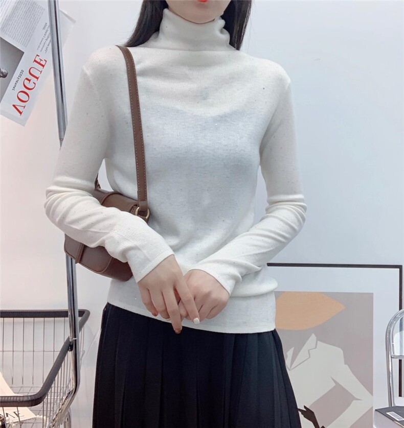 秋装新款高领打底衫，其它，蓝涩萱(3F)