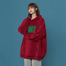 字母AND印花LOGO男女情侣潮牌连帽卫衣，男装卫衣，星座310A-4
