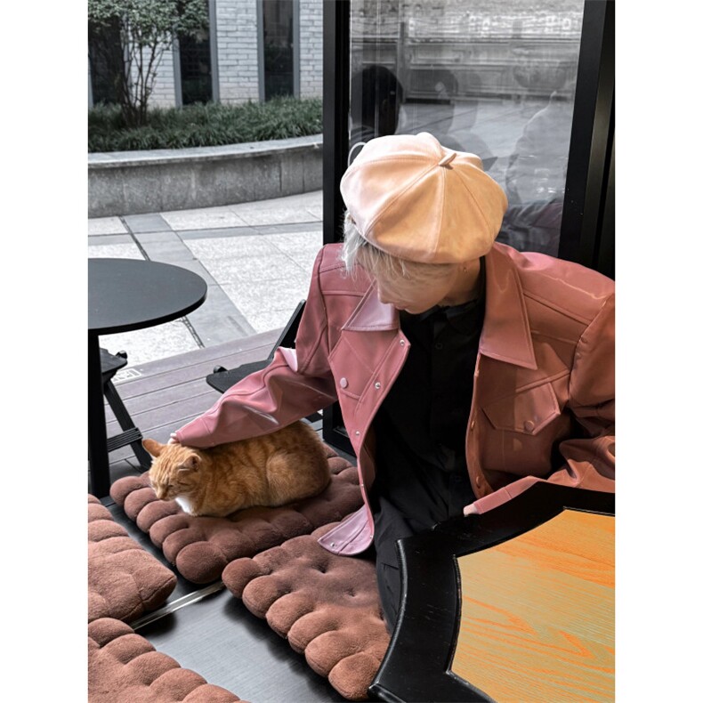 <自拍图>春季高级感垫肩PU皮衣外套男潮牌痞帅MH880-P90,男装皮衣,星座1109-4
