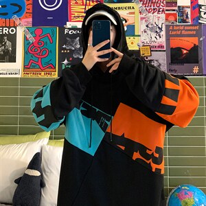 7XL-M加肥加大码连帽卫衣男2023秋季新款港风休闲胖子上衣控价88图片