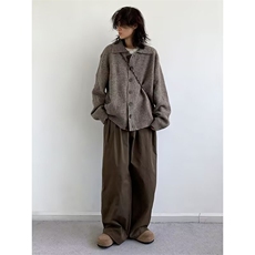 M5808-P60潮牌复古慵懒风开衫毛衣男女2025秋季宽松情侣百搭，男装针织衫/毛衣，电商B323A