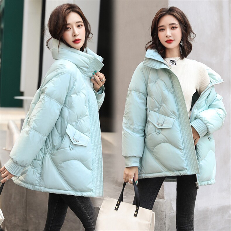 羽绒服2022冬季新款时尚气质减龄短款韩版A字气质外套，女装羽绒服，笃写
