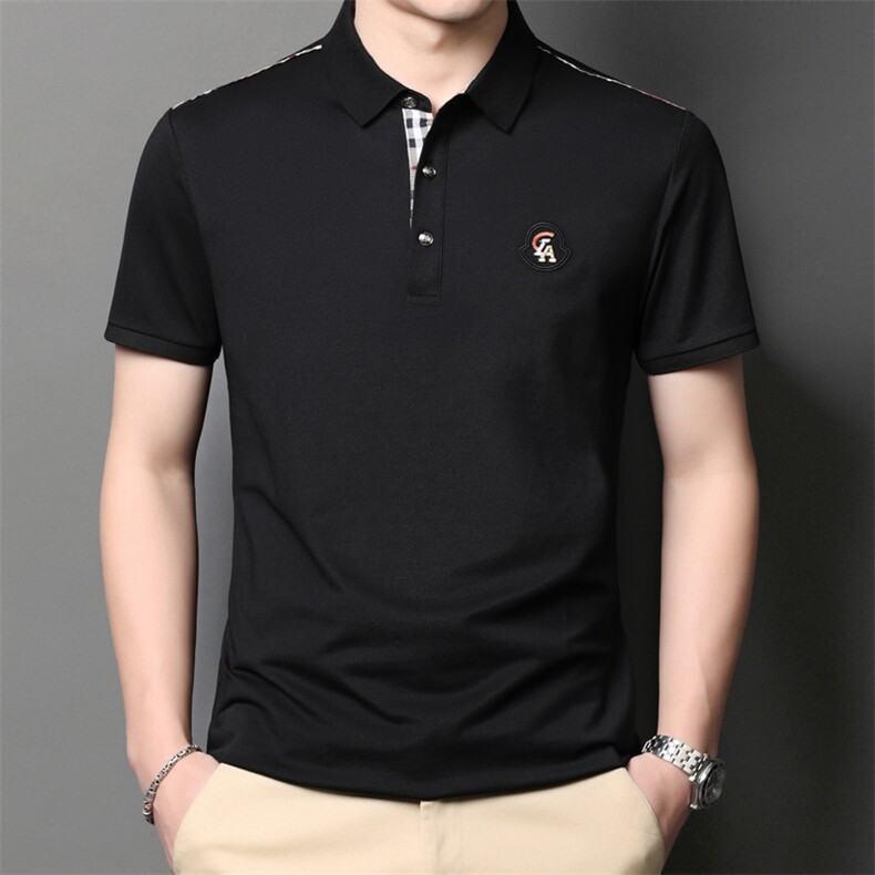 POLO衫男上衣半袖男装衣服男士体恤衫T恤潮牌休闲翻领爸爸短袖男,男装T恤,电商B212（原钱塘6029）