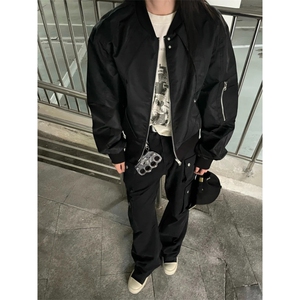 JK9580LL-P83双面穿外套男女短款棒球服夹克图片