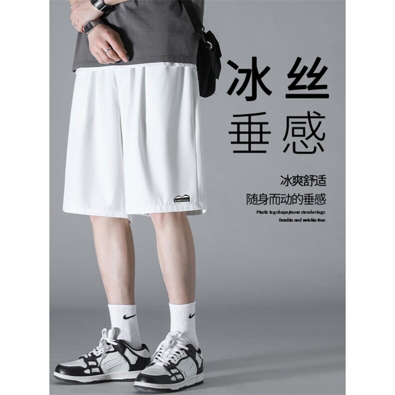 冰丝短裤男夏季薄款速干直筒阔腿五分休闲运动裤 DK506-特批17图片
