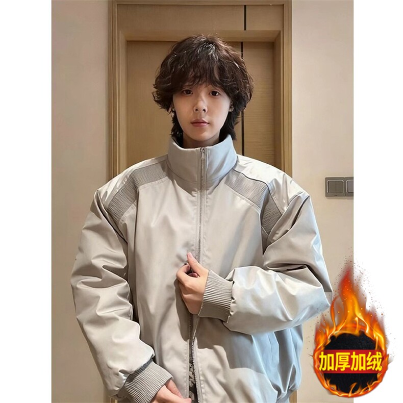 网图美式潮牌解构立领棒球服棉衣加厚棉服外套 A025-QY16049-P78图片