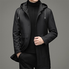 可脱卸帽白鸭绒羽绒服男中长款冬新款中年保暖外套MYYL9823-P270，男装羽绒服，电商B212（原钱塘6029）