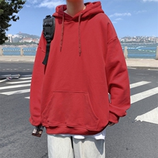 0980P18外景港风秋季宽松休闲情百搭侣学生连帽套头卫衣潮流，男装卫衣，电商A026-1