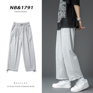 主推夏季薄款卫裤宽松休闲运动九分裤B377-A01-特P25限48,男装休闲裤,电商B377