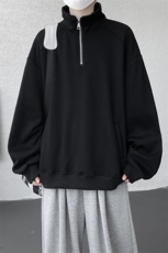 现货DSA059-WY10171-特p46控78立领半拉链大码百搭卫衣，男装卫衣，电商A059