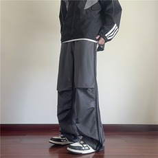抖音品质秋季新款条纹户外宽松休闲伞兵裤B315-K24290-特p35控68，男装休闲裤，电商B315