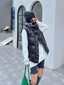 现货 冬季新款时尚休闲羽绒马甲图片