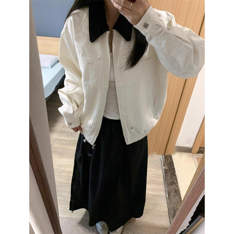 拼色翻领外套棒球服夹克上衣JK750特P98,男装夹克,星座908-1