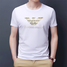 GDN737男士2023年夏季新款圆领T恤男短袖商务休闲体恤男P60，男装T恤，电商B360