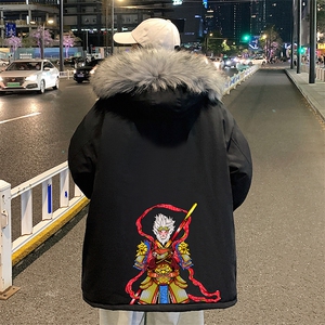 MM48203-P130 冬季大毛领棉衣男士大码加厚棉袄男棉服图片