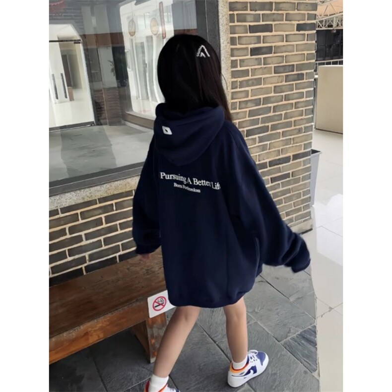 5375-P50原版做工华棉复合休闲宽松卫衣薄款/加绒,女装卫衣/绒衫,星座617A-2