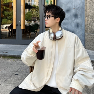 ！2025春季新款重工刺绣男士棒球服夹克百搭上衣JK187特P63图片
