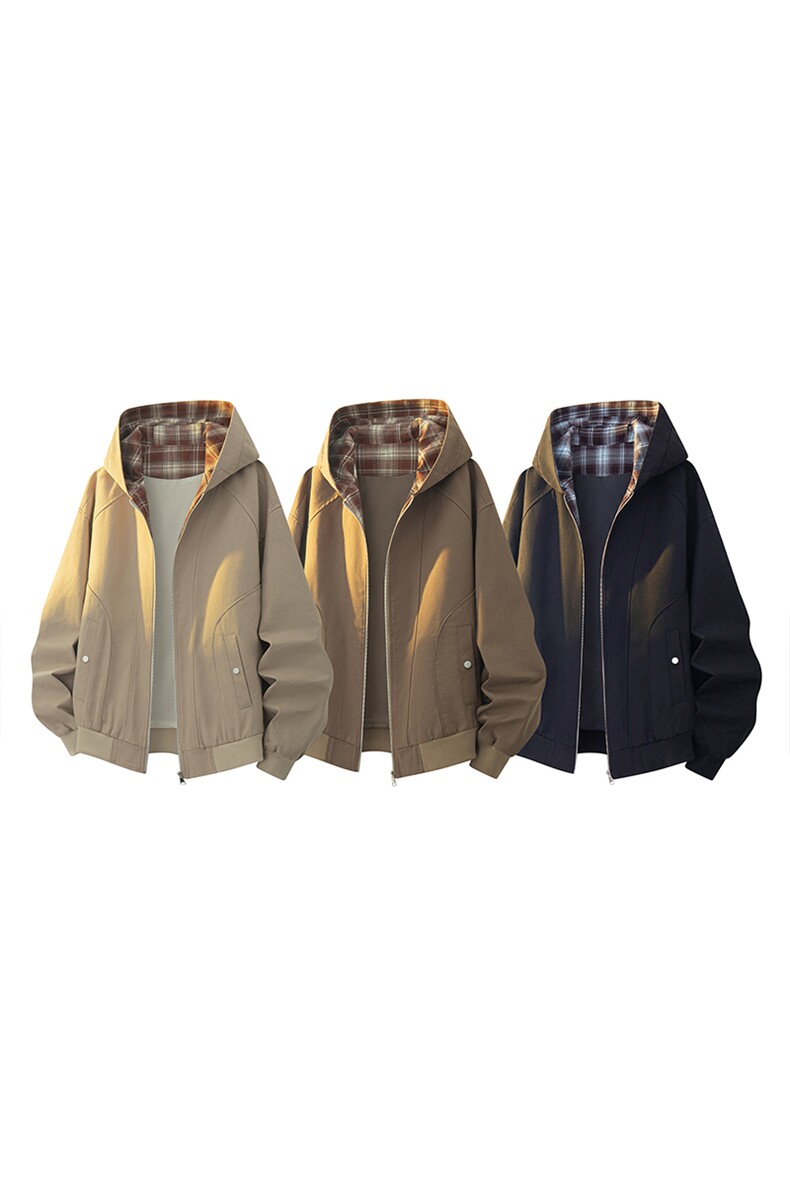美式重磅高品质夹克假两件开衫外套SY8822特P75控158大码4-8XL+5,男装夹克,星座610B-1