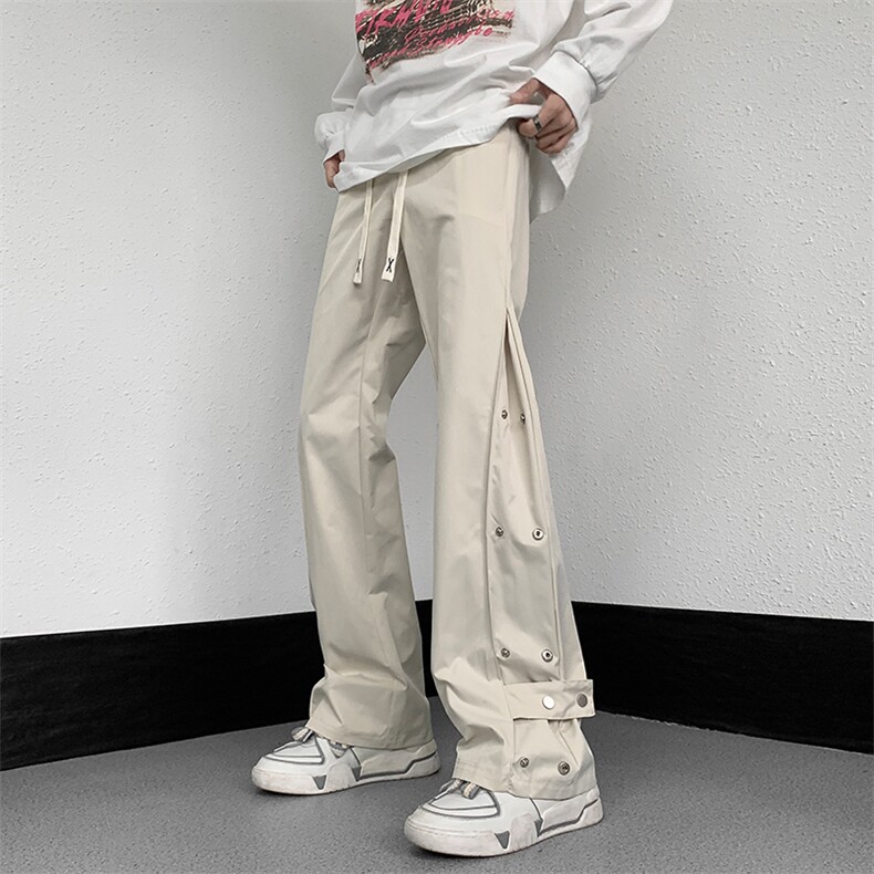 欧美vibe机能裤子ins高街潮牌hiphop垂感排扣裤男冲锋裤GK836-P35,男装休闲裤,星座1008