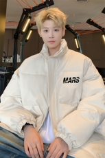 ！2025秋冬新款男士立领棉衣百搭字母棉服外套MY308特P55，男装棉衣，电商B220